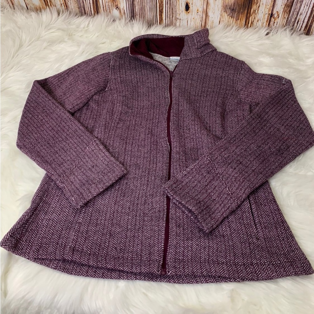Columbia Zip Up Sweater Size Medium